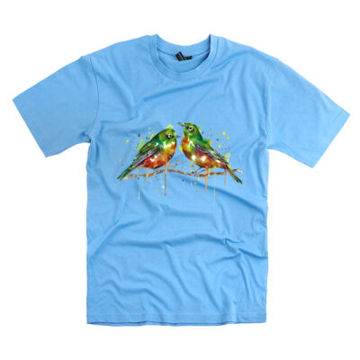 Cheerful Waxeyes - Kids Unisex Classic Tee Thumbnail