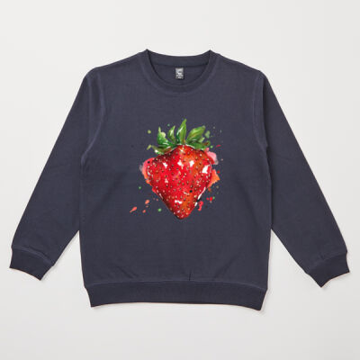 Strawberry Splash - Kids Fox Sweatshirt Thumbnail