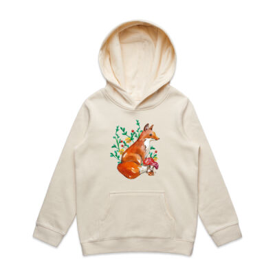 Fox and Mushrooms - Kids Supply Hoodie Thumbnail