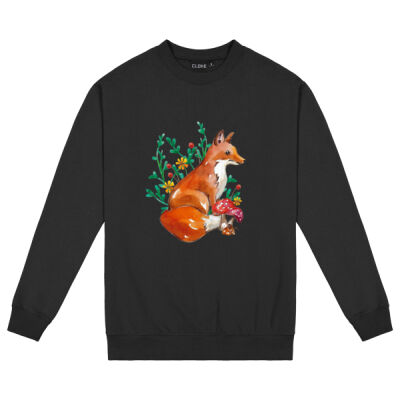 Fox and Mushrooms - Kids Standard Crew Thumbnail