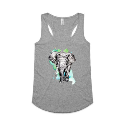 Big Fella - Womens Yes Racerback Singlet Thumbnail