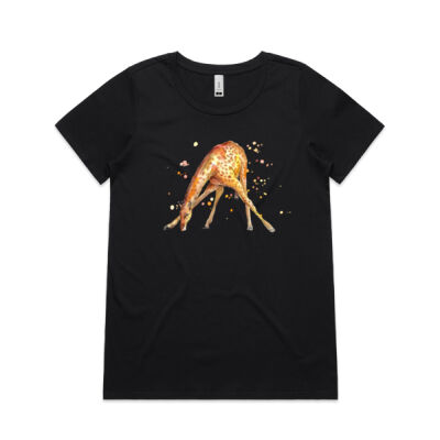 Awkward Giraffe - Womens Shallow Scoop Tee Thumbnail