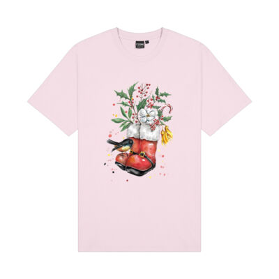 Christmas NZ Tomtit - Kids Outline Tee Thumbnail