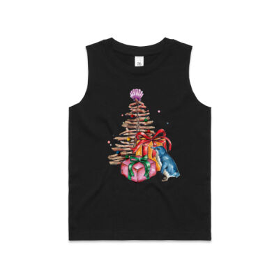 Little Blue Penguin Christmas - Kids Barnard Tank Thumbnail