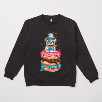 Donut Pug - Kids Fox Sweatshirt Thumbnail