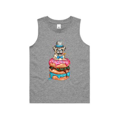 Donut Pug - Kids Barnard Tank Thumbnail