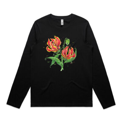 Flame Lilies - Womens Sophie Long Sleeve Tee Thumbnail
