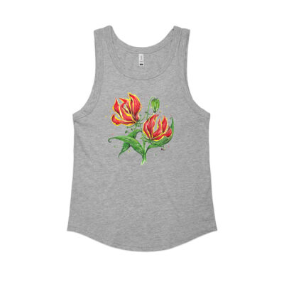 Flame Lilies - Womens Sunday Singlet Thumbnail