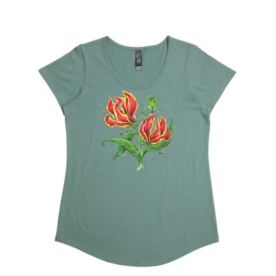 Flame Lilies - Womens Stacy Tee Thumbnail