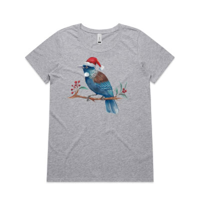 Christmas Tui Bird - AS Colour Womens Shallow Scoop Tee Thumbnail