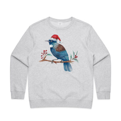 Christmas Tui Bird - AS Colour Womens Premium Crew Thumbnail