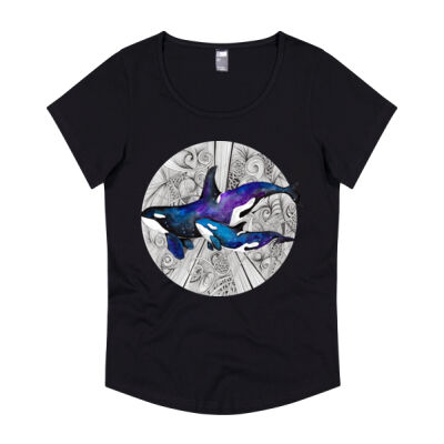 Space Orcas - Thread Project Womens Jazz Tee Thumbnail