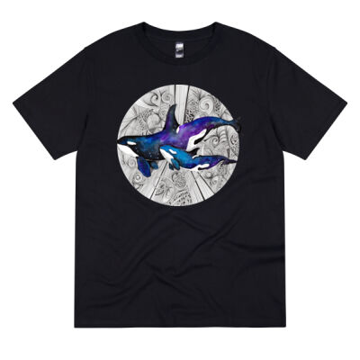 Space Orcas - Thread Project Unisex Summer Tee Thumbnail